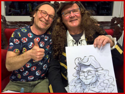 Hochzeitszeichner, Karikaturzeichner und Schnellzeichner Mike Bauer