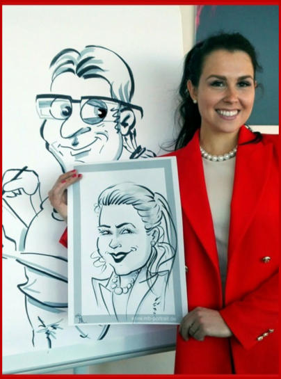 Hochzeitszeichner, Karikaturzeichner und Schnellzeichner Mike Bauer