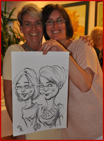 Hochzeitszeichner, Karikaturzeichner und Schnellzeichner Mike Bauer