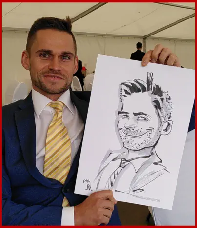 Hochzeitszeichner, Karikaturzeichner und Schnellzeichner Mike Bauer