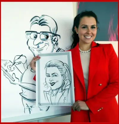 Hochzeitszeichner, Karikaturzeichner und Schnellzeichner Mike Bauer