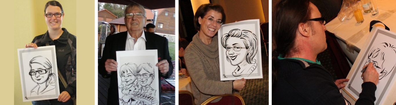 Impressionismus in sw. für Veranstaltungen aller Art Schnellzeichner, Karikaturzeichner und Künstler Mike Bauer aus Rostock auf einem Kongress in Hohe Düne MV und für ganz Deutschland unterwegs